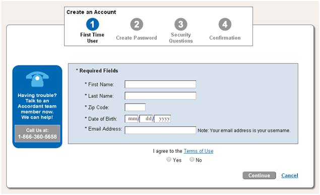 Create an Account