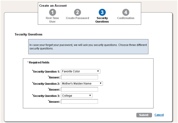 Security Questions