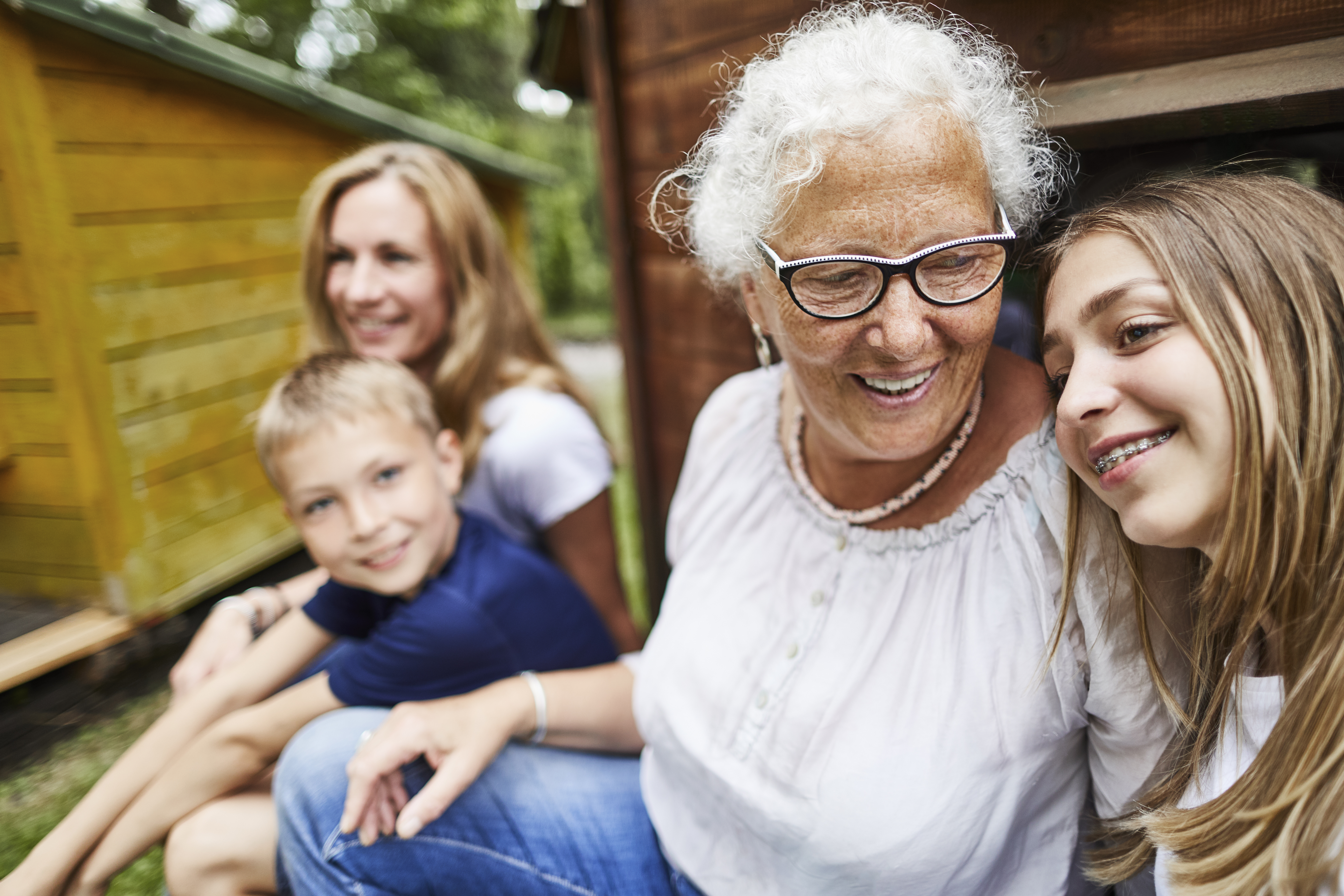 older women with children